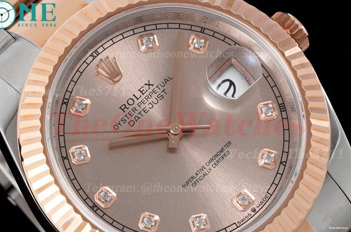 Datejust VR3235 Dia 904L SS RG 41mm 126331 King Rose Oyster 0519